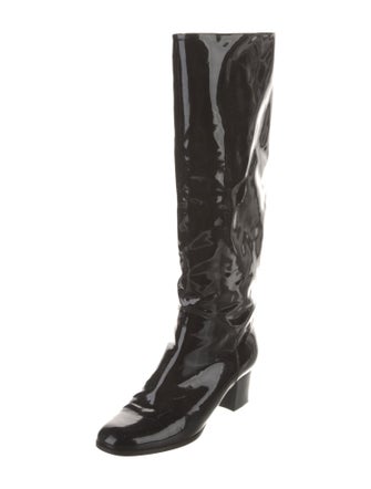 Chanel 2008 Interlocking CC Logo Riding Boots
