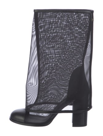 Chanel 2023 Interlocking CC Logo Boots