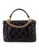 Chanel 2023 Quilted Top Handle Flap Bag