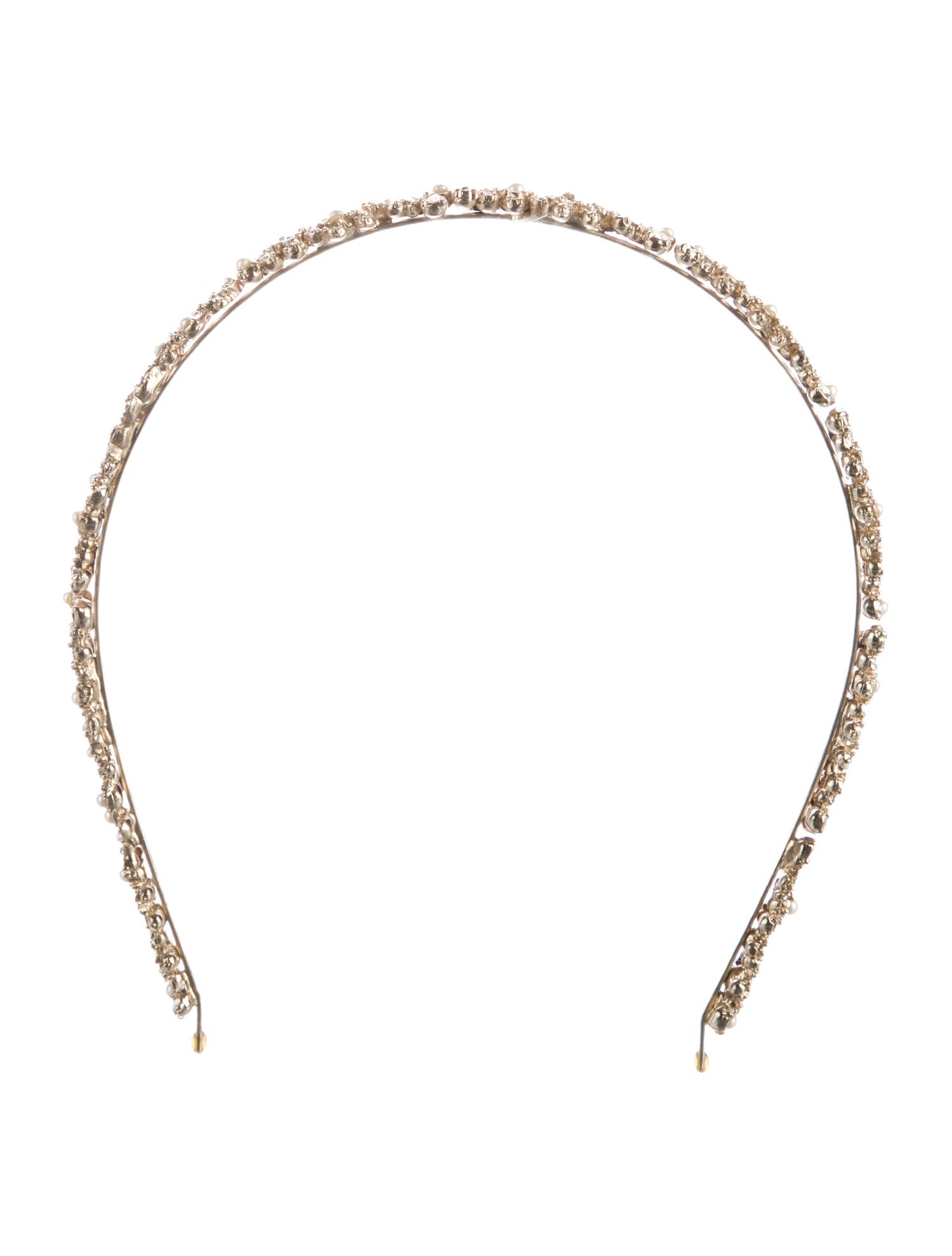 Chanel Crystal and Faux Pearl Headband