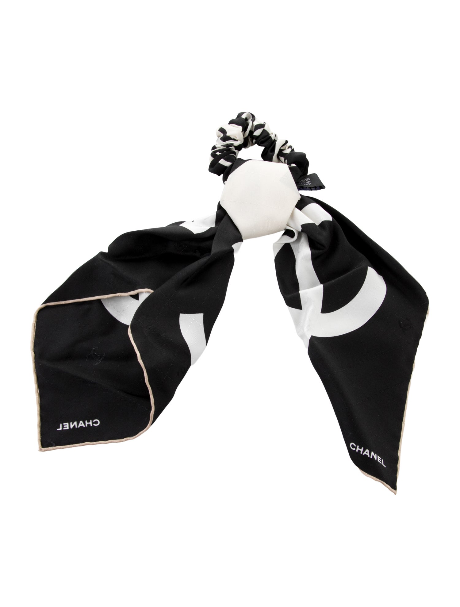 Chanel 2022 Silk Scrunchie & Scarf Set w/Tags