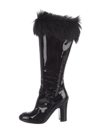 Chanel 2023 Interlocking CC Logo Lace-Up Boots