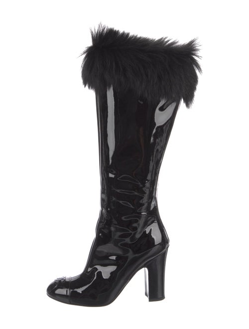 Chanel 2023 Interlocking CC Logo Lace-Up Boots