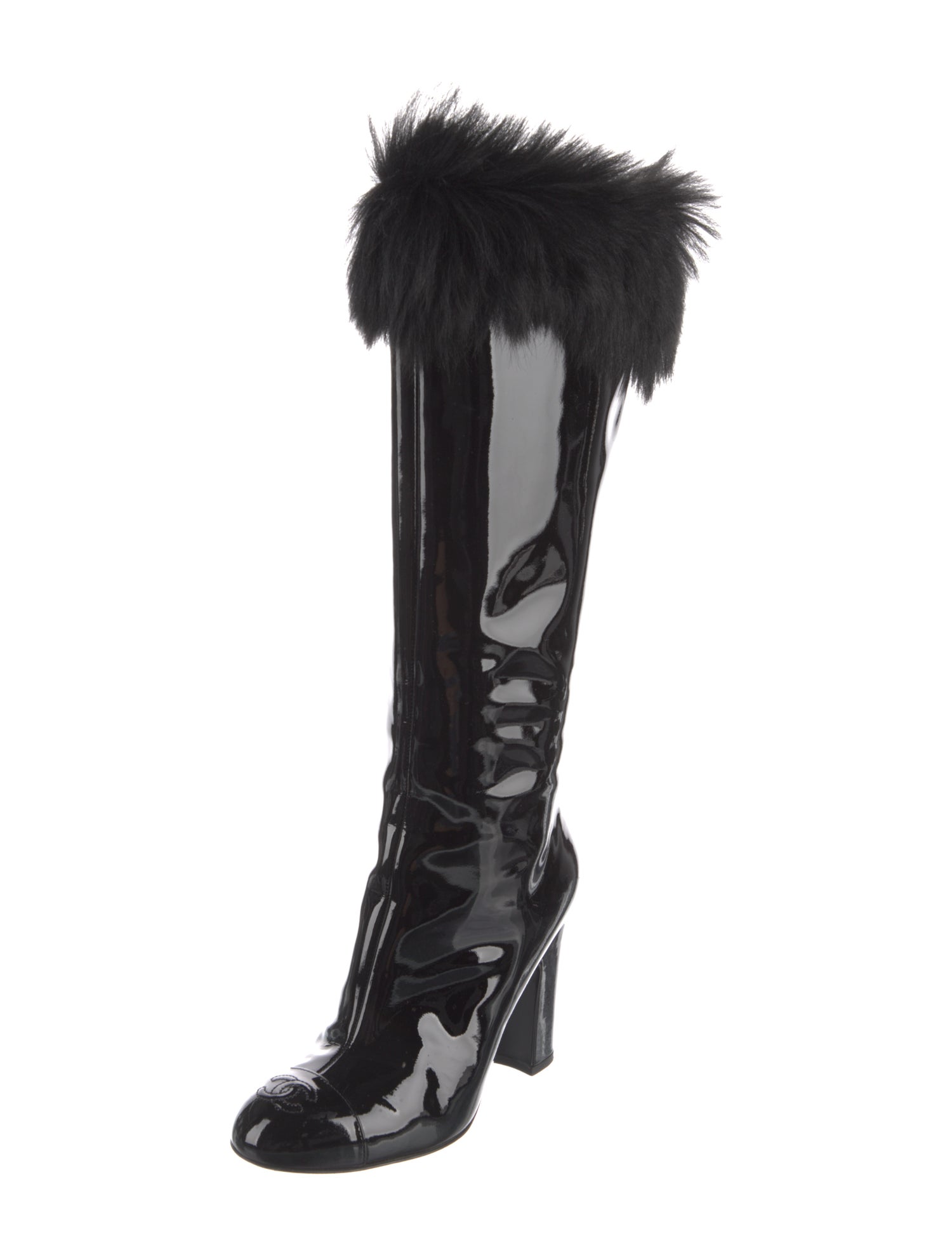 Chanel 2023 Interlocking CC Logo Lace-Up Boots