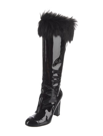 Chanel 2023 Interlocking CC Logo Lace-Up Boots