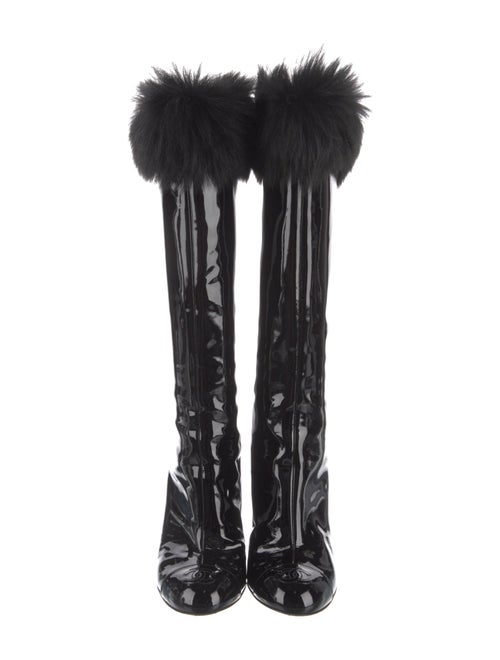 Chanel 2023 Interlocking CC Logo Lace-Up Boots