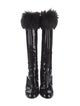 Chanel 2023 Interlocking CC Logo Lace-Up Boots