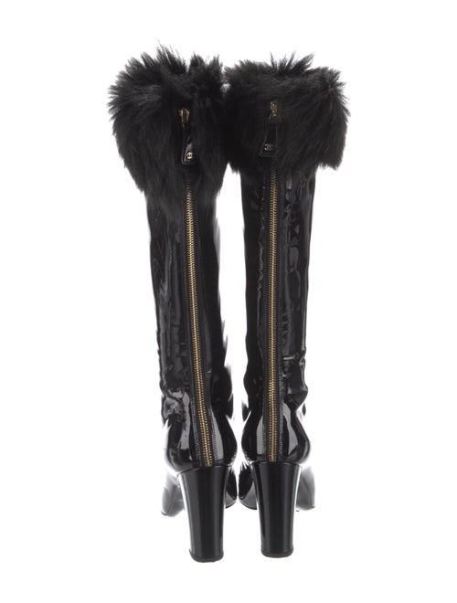 Chanel 2023 Interlocking CC Logo Lace-Up Boots