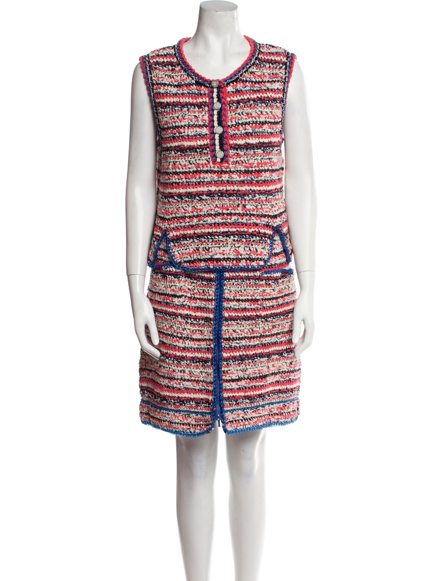 Chanel 2017 Tweed Pattern Skirt Set