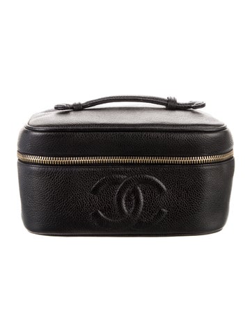 Chanel Cosmetic Bags Caviar Timeless Vanity Case
