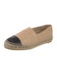 Chanel Interlocking CC Logo Lambskin Espadrilles