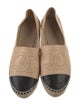 Chanel Interlocking CC Logo Lambskin Espadrilles