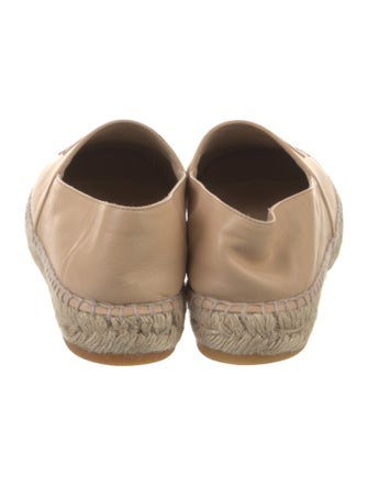 Chanel Interlocking CC Logo Lambskin Espadrilles