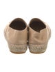 Chanel Interlocking CC Logo Lambskin Espadrilles