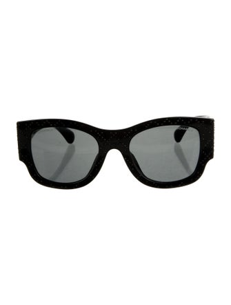 Chanel Interlocking CC Logo Wayfarer Sunglasses