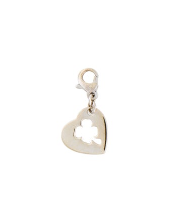 Chanel 18K Heart & Shamrock Charm