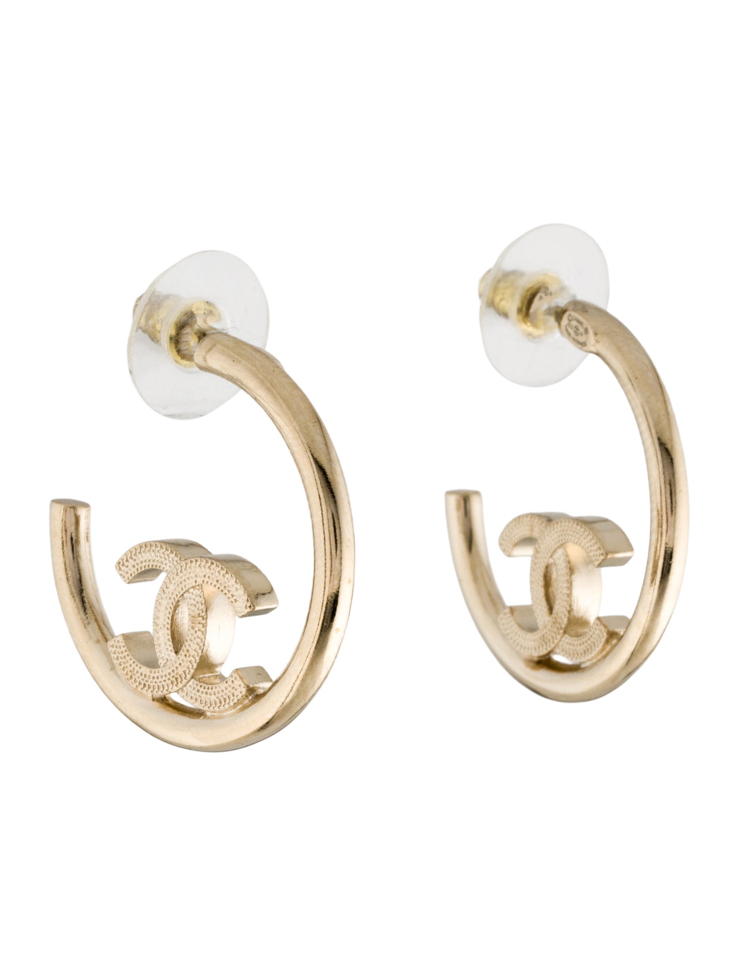 Hermès 18K Mini Clous Hoop Earrings - 18K Rose Gold Hoop
