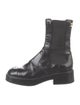 Chanel 2022 Interlocking CC Logo Combat Boots