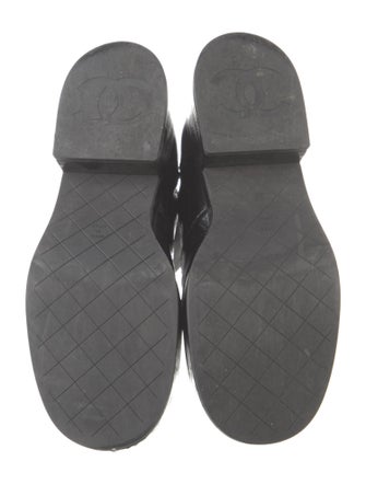 Chanel 2022 Interlocking CC Logo Combat Boots