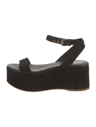 Chanel 2015 Interlocking CC Logo Sandals