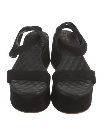 Chanel 2015 Interlocking CC Logo Sandals