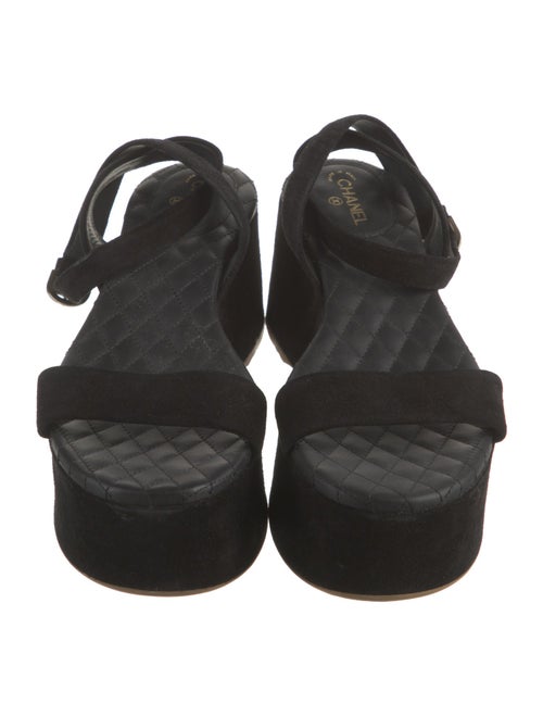 Chanel 2015 Interlocking CC Logo Sandals