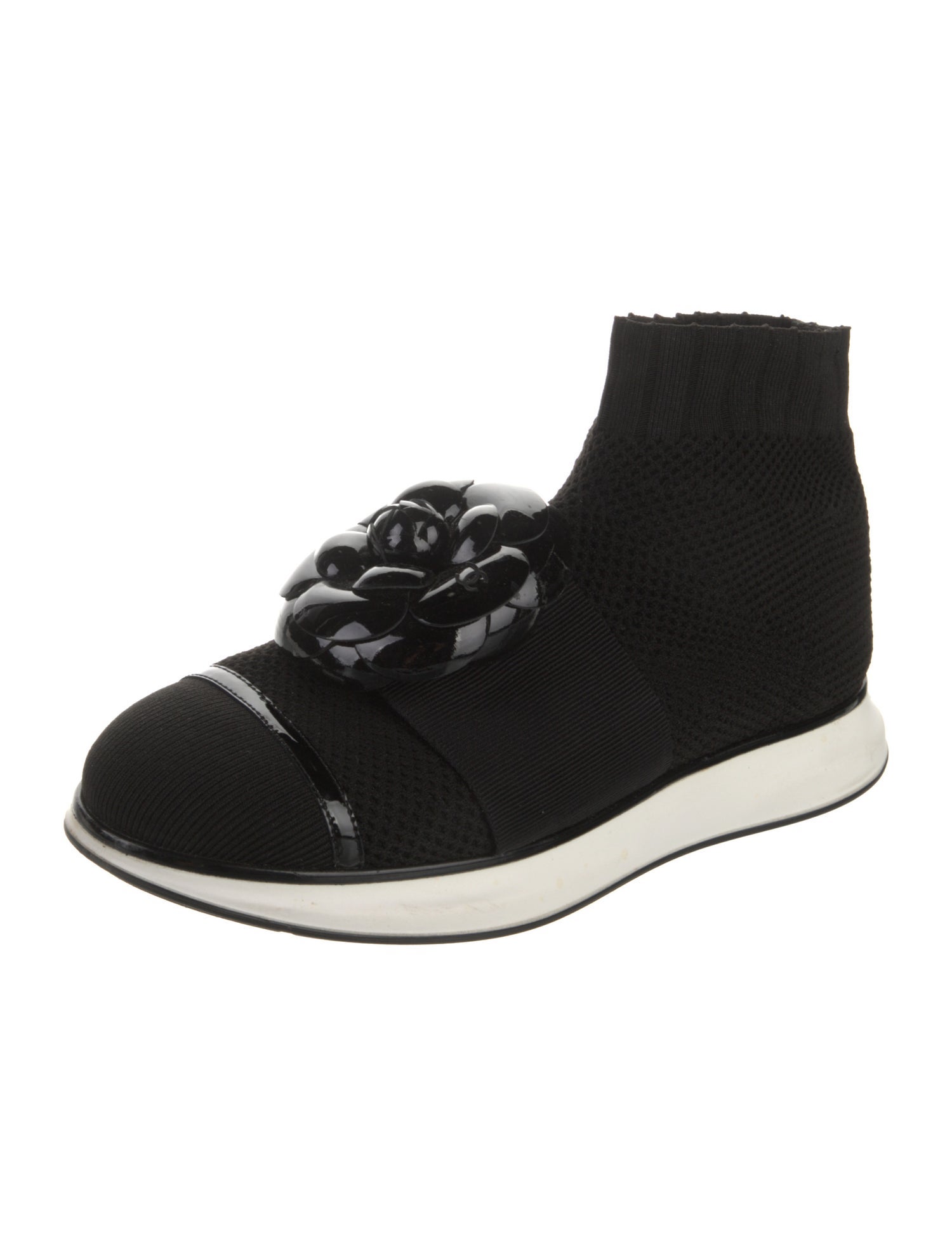 Chanel Interlocking CC Logo Sock Sneakers