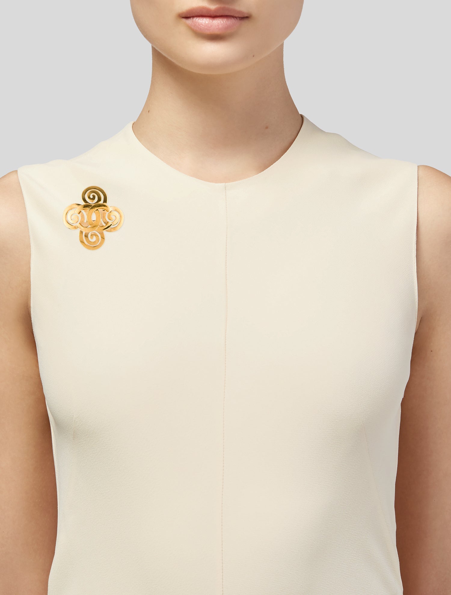 Chanel Vintage CC Pin Brooch