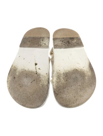 Chanel 2022 Interlocking CC Logo Slingback Sandals