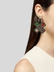Chanel Resin & Enamel CC Single Drop Clip-On Earring