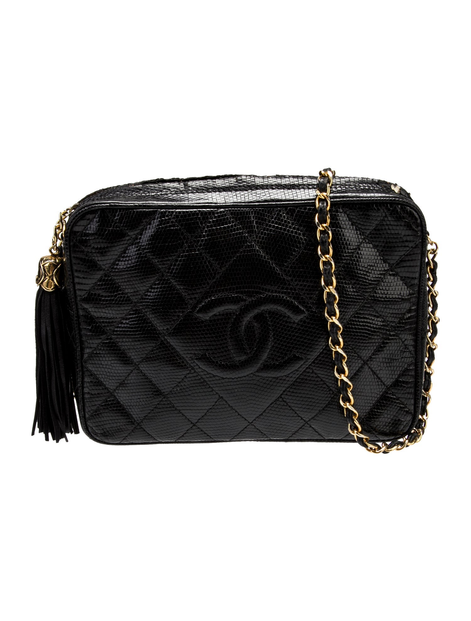 Chanel Lizard CC Camera Crossbody