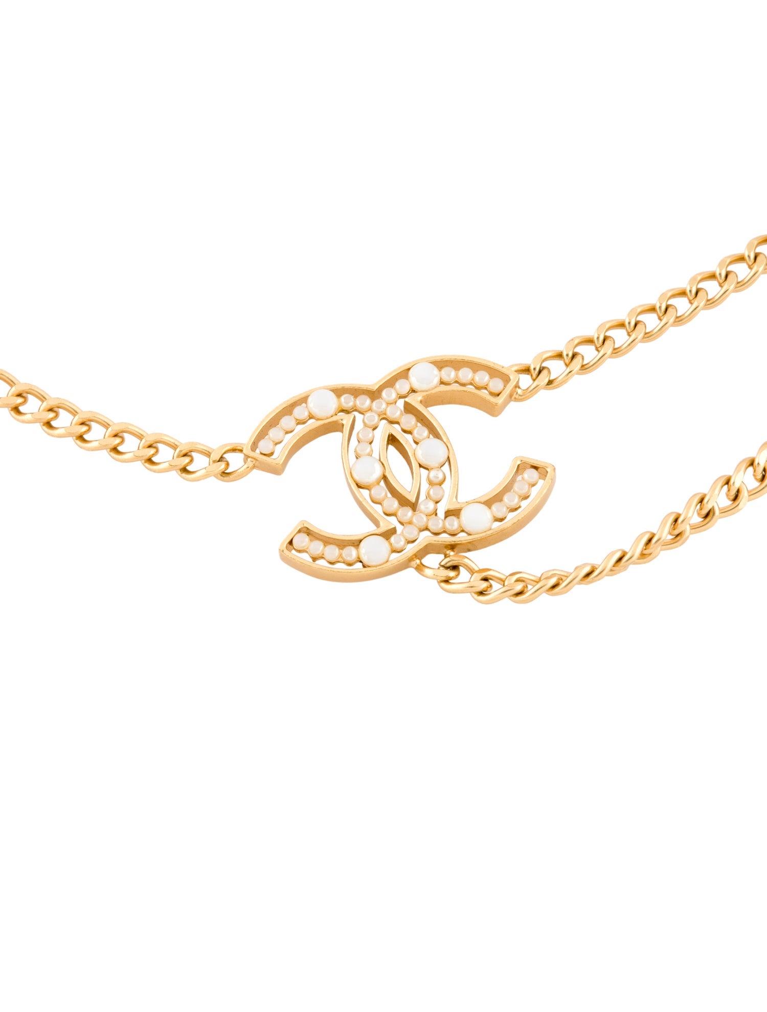 Chanel 2002 Interlocking CC Logo Chain-Link Belt