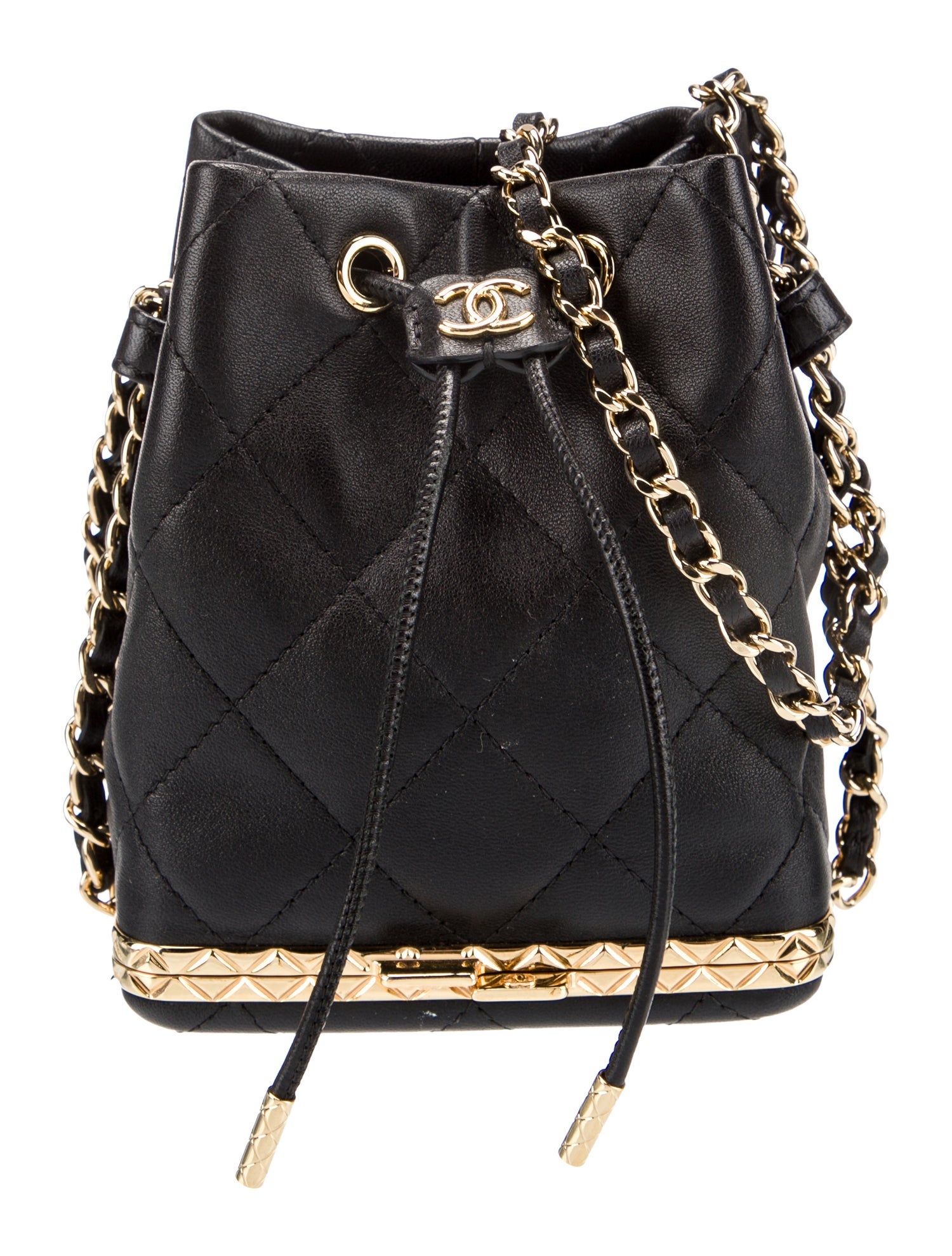 Chanel Mini Metal Bucket Bag