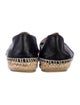 Chanel Interlocking CC Logo Leather Espadrilles
