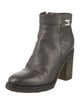 Chanel Interlocking CC Logo Leather Boots