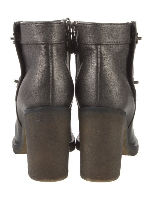 Chanel Interlocking CC Logo Leather Boots