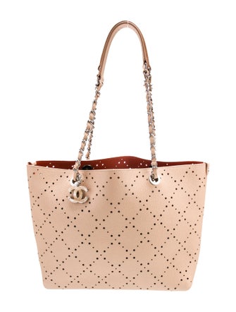 Chanel Perforated CC Shop Tote