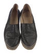 Chanel Interlocking CC Logo Lambskin Espadrilles