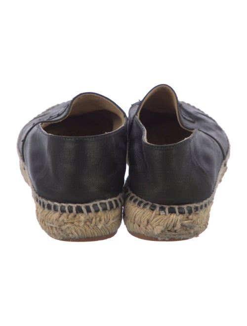 Chanel Interlocking CC Logo Lambskin Espadrilles