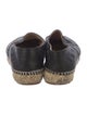 Chanel Interlocking CC Logo Lambskin Espadrilles