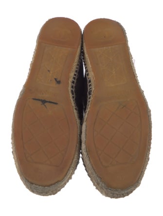 Chanel Interlocking CC Logo Lambskin Espadrilles