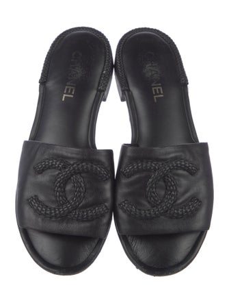 Chanel 2020 Interlocking CC Logo Slides