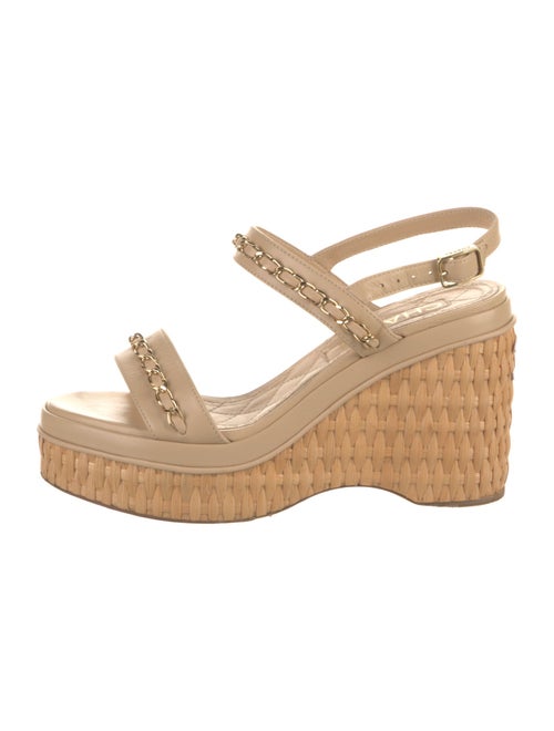 Chanel 2020 Interlocking CC Logo Slingback Sandals