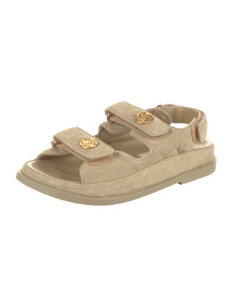 Chanel Gate No.5 Interlocking CC Logo Sandals