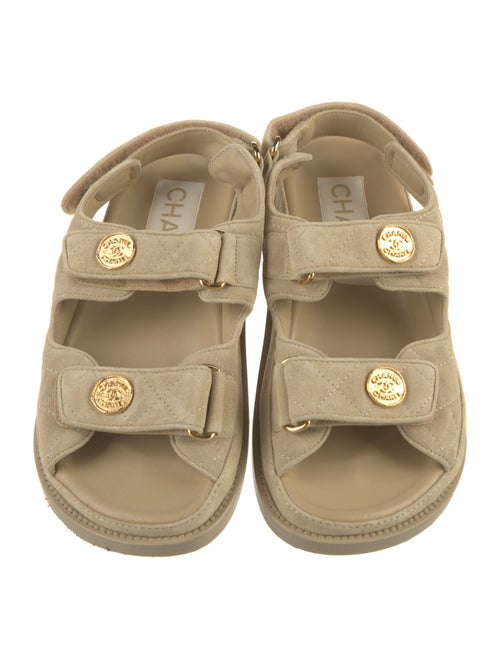 Chanel Gate No.5 Interlocking CC Logo Sandals