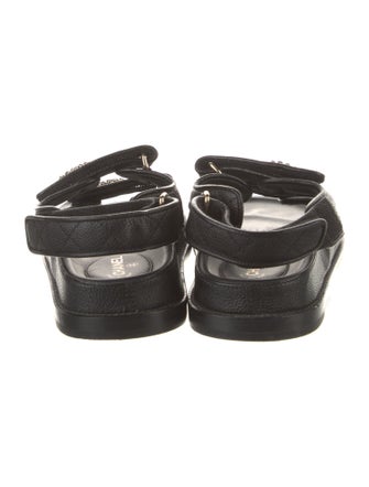 Chanel Gate No. 5 Interlocking CC Logo Slingback Sandals