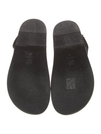 Chanel Gate No. 5 Interlocking CC Logo Slingback Sandals