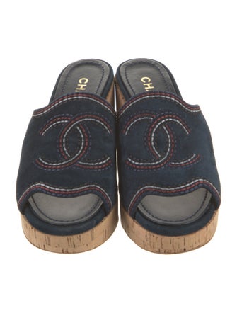 Chanel 2021 Interlocking CC Logo Slides