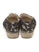 Chanel Interlocking CC Logo Leather Espadrilles