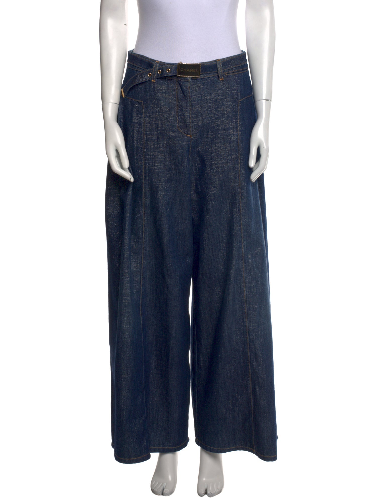 Chanel 2023 Wide Leg Jeans